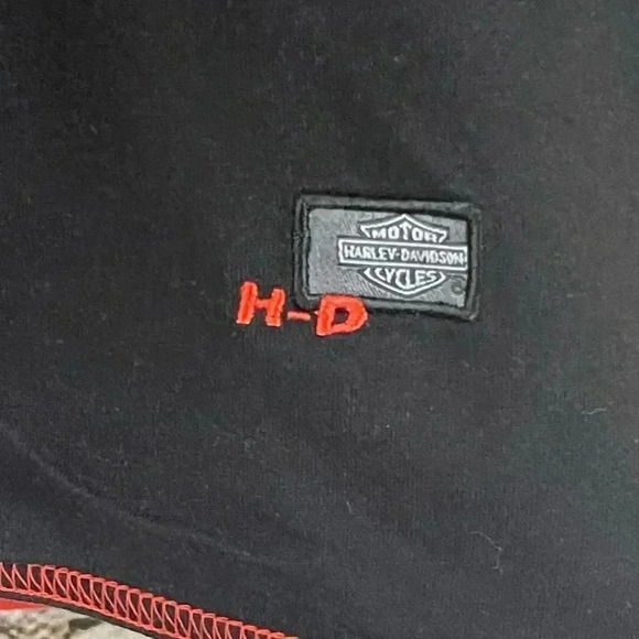 Harley Davidson Motorcycles Women's Small Reversible T Tee Shirt Embroidered Sm - Picture 7 of 8